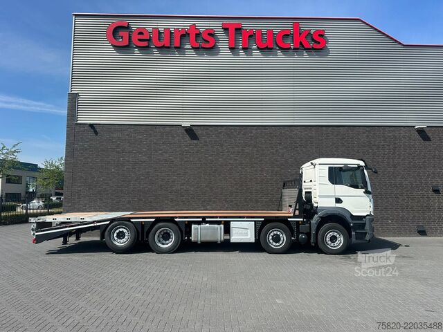 Bestelwagen autodrager MAN TGS 35.520 8X2 OPRIJWAGEN/MACHINE TRANSPORTER/P...