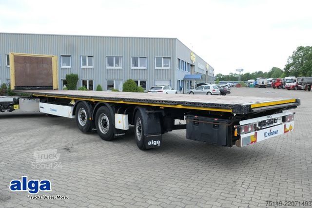 Priklopnik sedeža z delovno ploščadjo KRONE SD, Rungen, Gelenkt, Luft-Lift,Multi-Lock-Rahmen