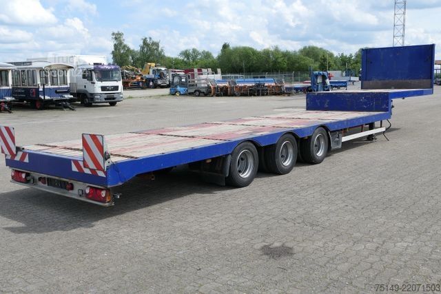 Dieplader oplegger  M & V, 9.315mm Ladebett, Luft-Lift, SAF,29to. NL