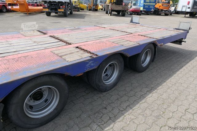 Dieplader oplegger  M & V, 9.315mm Ladebett, Luft-Lift, SAF,29to. NL