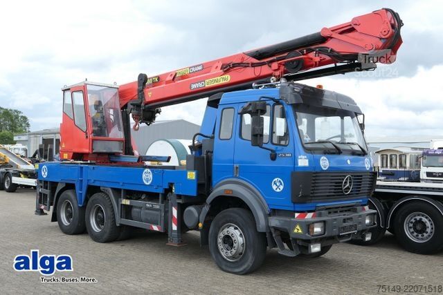 Teherautóra szerelt daru MERCEDES-BENZ 2538 K 6x4, 2638, Palfinger, 27m, Seilwinde
