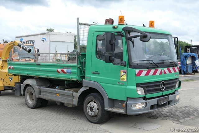 Furgón volquete trilateral MERCEDES-BENZ 818 Atego 4x2, Meiller, 2x AHK, 3. Sitz, Klima