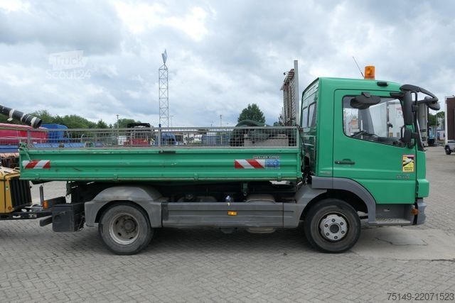 Furgón volquete trilateral MERCEDES-BENZ 818 Atego 4x2, Meiller, 2x AHK, 3. Sitz, Klima