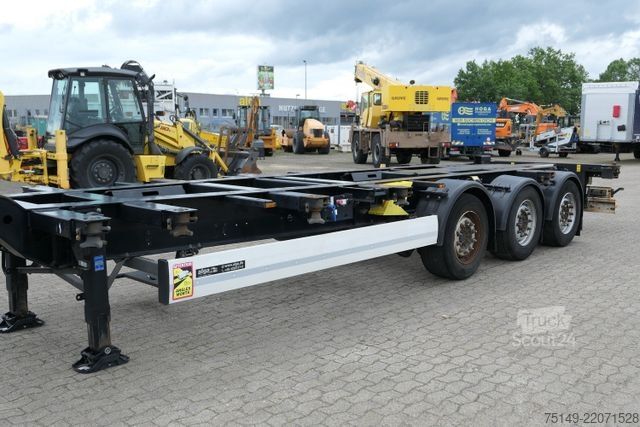 Auflieger-Wechselfahrgestell KRONE SD, 2x20/1x30/1x40/1x45 Container, Luft-Lift