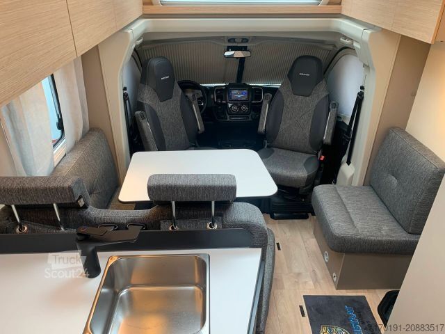 Polintegriran avtodom BÜRSTNER CAMPEO TD 690 G Freistaat Edition Hubbett