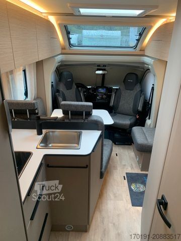 Polintegriran avtodom BÜRSTNER CAMPEO TD 690 G Freistaat Edition Hubbett