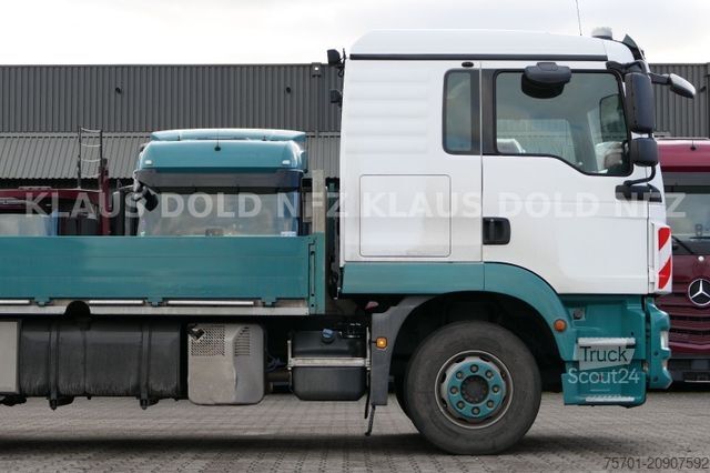 Camion plateau MAN TGM 15.290 Baumaschinentransporter Navi Euro 6