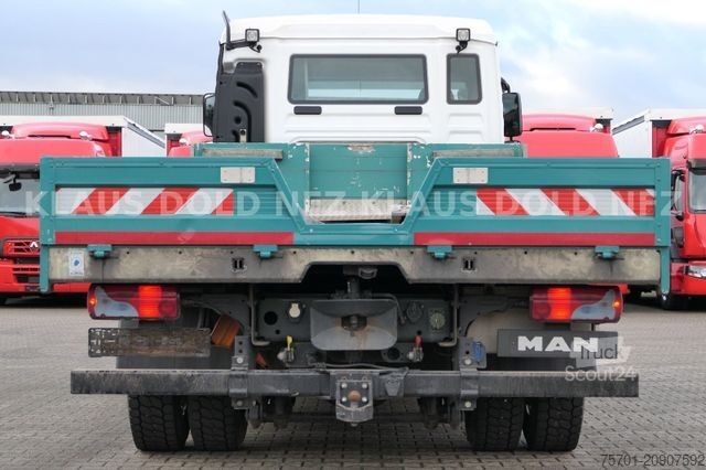 Camion plateau MAN TGM 15.290 Baumaschinentransporter Navi Euro 6