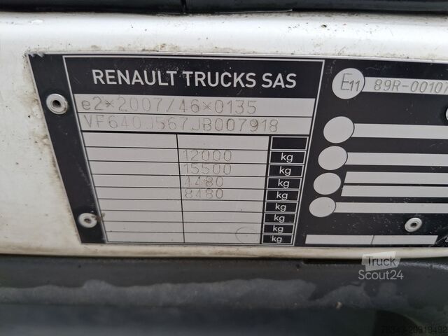 Dėžinis sunkvežimis RENAULT D12-210 - E6 - PROBLEME CHAUFFE MOTEUR