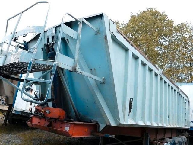 Damperli yarı römork TRAILOR Alukipper ic *Blattfederung*