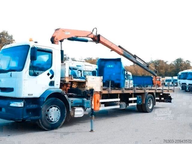 LKW mit Pritsche (offen) RENAULT 270dci *Pritsche/Kran /Fassi*