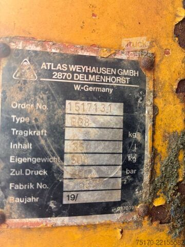 Pinça Atlas Zweischalengreifer mit Verlängerung / Greifer 2019
