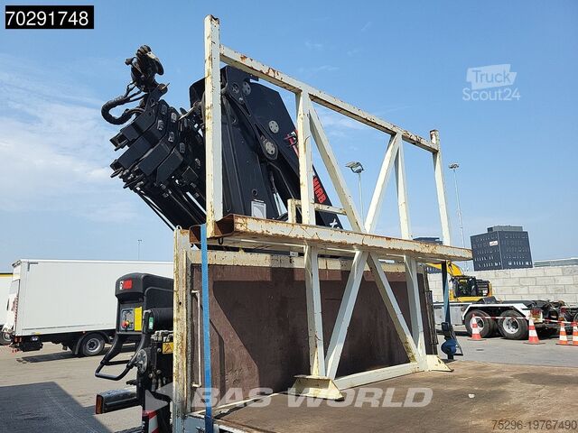 Plataforma de carga Iveco Trakker 410 8X4 HIAB 211 EP-4 HIDUO Crane Steel...