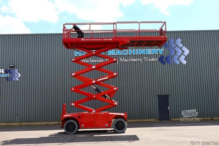 Podnośnik nożycowy PB Lifttechnik S151-19E 4x4 Electric, 4x4 Drive, 15m Working Heig