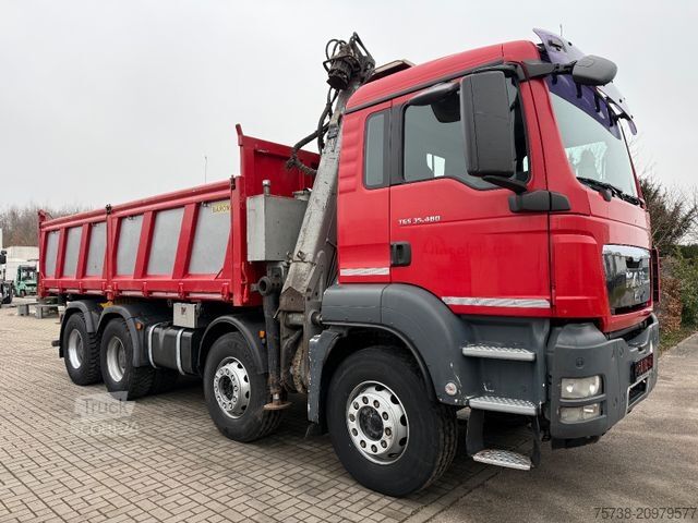 Tipvogn MAN TGS 41.480 8x4 Kipper+Kran Penz/Intarder