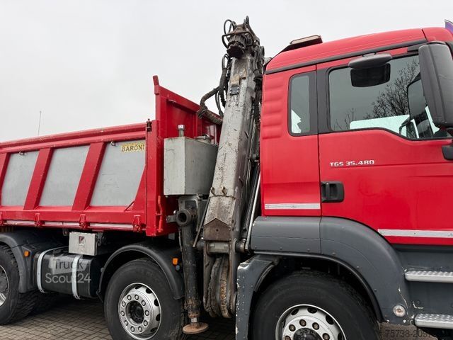 Tipvogn MAN TGS 41.480 8x4 Kipper+Kran Penz/Intarder