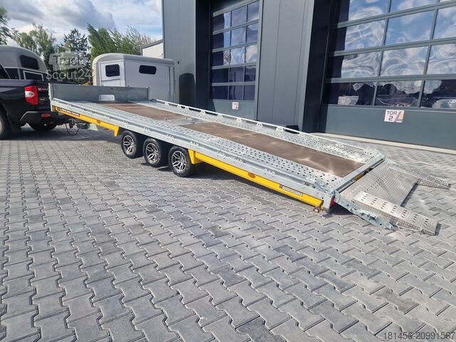 Car carrier trailer Brian James Trailers Fahrzeugtransporter 231-5522 ankippbar
