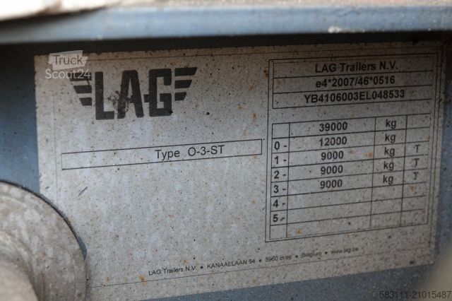 Tanker yarı römork LAG CYSTERNA DO PALIWA / 36200 L / 4 KOMORY