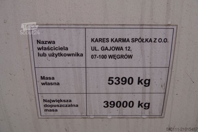 Tanker yarı römork LAG CYSTERNA DO PALIWA / 36200 L / 4 KOMORY