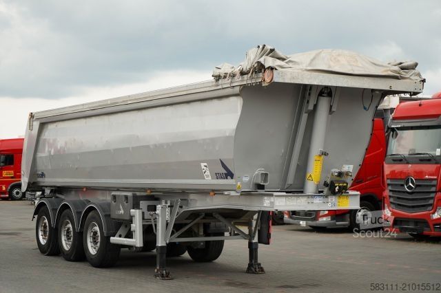 Semi-remorque benne STAS WYWROTKA / 26m3 / ALUMINIOWA / O? PONOSZONA / S