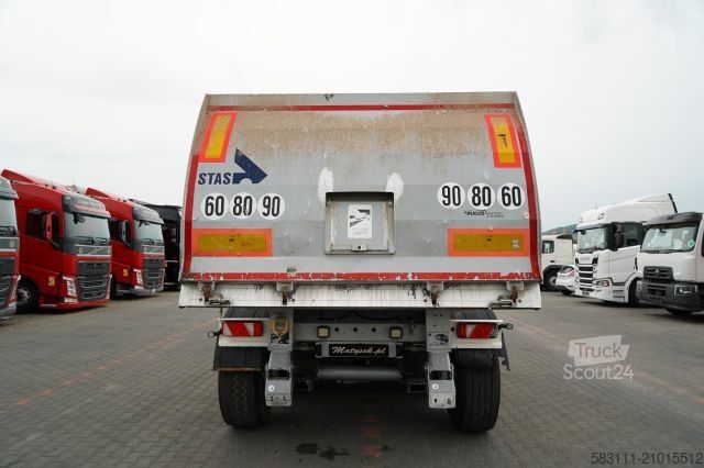 Semi-remorque benne STAS WYWROTKA / 26m3 / ALUMINIOWA / O? PONOSZONA / S