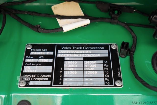 Tracteur routier standard VOLVO FH 500 / I-SAVE / RETARDER / HYDRAULIKA / I-PARK