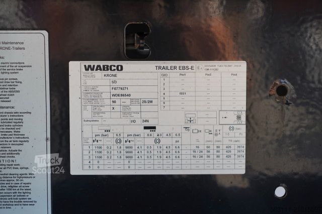 Rashladna poluprikolica KRONE / KONTENER / DOPPELSTOCK / 2017 ROK 