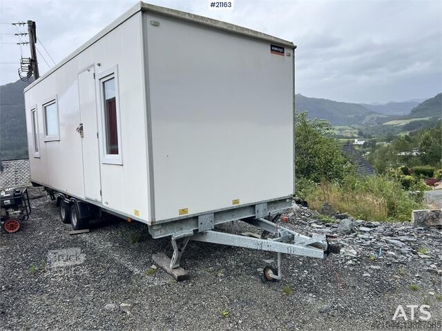 Scanvogn beboelsesbarak med 2 soveværelser, bruser, toilet Scanvogn Residential Barracks w/ 2 bedrooms, shower, toilet