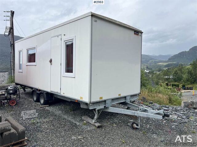 Scanvogn beboelsesbarak med 2 soveværelser, bruser, toilet Scanvogn Residential Barracks w/ 2 bedrooms, shower, toilet