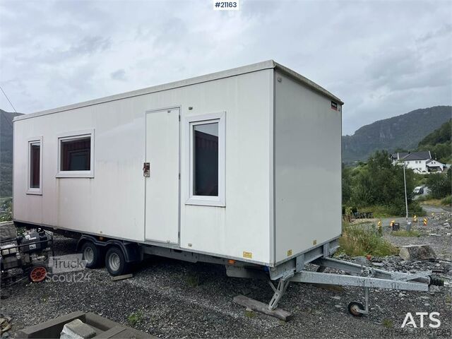 Scanvogn beboelsesbarak med 2 soveværelser, bruser, toilet Scanvogn Residential Barracks w/ 2 bedrooms, shower, toilet