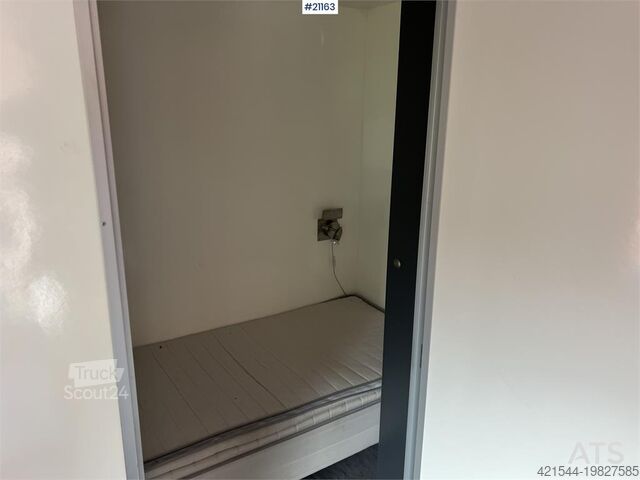 Scanvogn beboelsesbarak med 2 soveværelser, bruser, toilet Scanvogn Residential Barracks w/ 2 bedrooms, shower, toilet