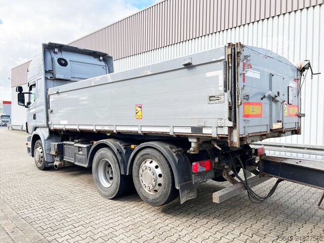 Camion-benne tricar Scania R560 6x2 R560 6x2, V8, Retarder, Liftachse, Standklima, Alu-Bordwände, ca. 15m³