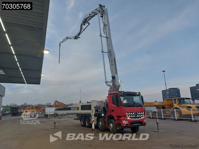 Pompe à béton Mercedes Arocs 3240 8X4 38mtr Putzmeister BSF 38-5 16 H ...