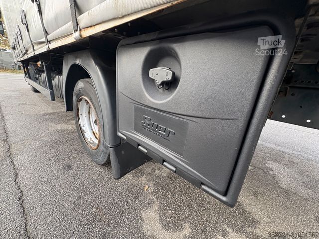 Camion bâché DAF LF 210*E6a*AHK*Standklima*1-Liege*