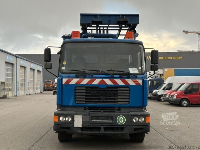 Saugwagen MAN FE410A*Kroll*Saug/Spül*Wittig*Funk FB*Lenkachse*