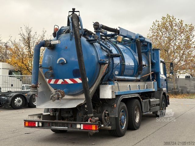 Saugwagen MAN FE410A*Kroll*Saug/Spül*Wittig*Funk FB*Lenkachse*