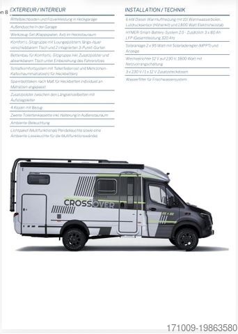 Polointegrovaný obytný vůz HYMER/ERIBA ML-T CrossOver 570 Winterpaket Leder