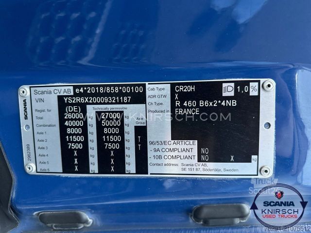 LKW-Fahrgestell SCANIA R 460 B6x2*4NB