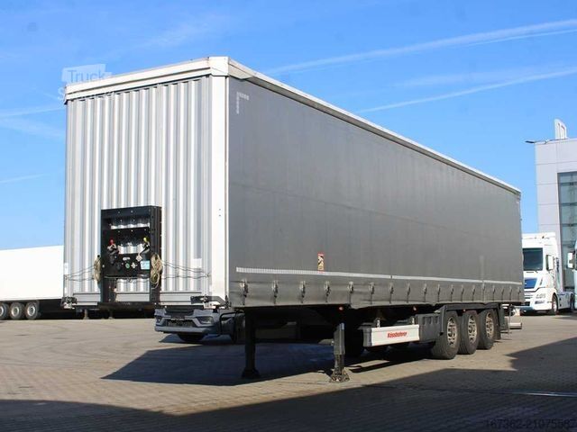 Open semitrailer with tarp KÄSSBOHRER XS, LIFTING AXLE, MULTILOCK