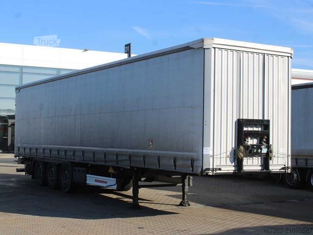 Open semitrailer with tarp KÄSSBOHRER XS, LIFTING AXLE, MULTILOCK