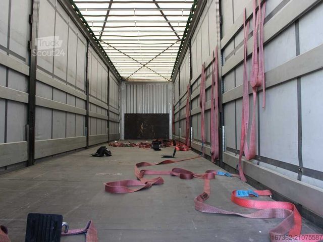 Open semitrailer with tarp KÄSSBOHRER XS, LIFTING AXLE, MULTILOCK