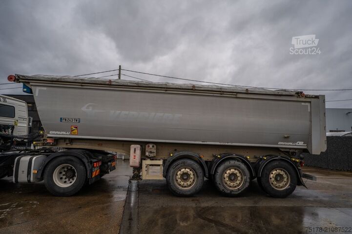 شاحنة قلابة GRANALU ALU- TP 28m3 +BACHE ELEC CRAMARO