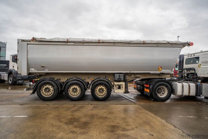 شاحنة قلابة GRANALU ALU- TP 28m3 +BACHE ELEC CRAMARO