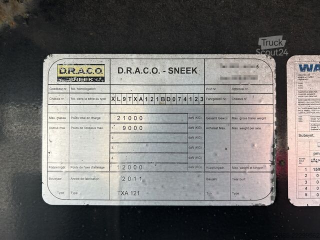 Koffer Draco TXA 121 City / 10 mtr / Box / LZV Deel 2 / Laad...