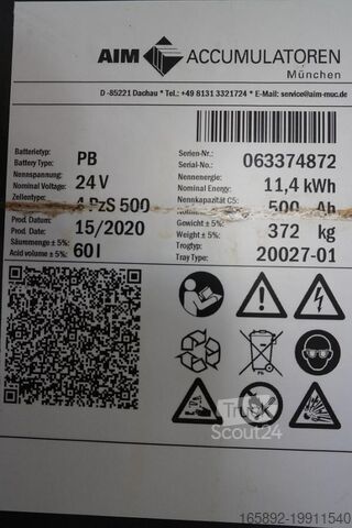Truckbatteri AIM 24 Volt 4 PzS 500 Ah