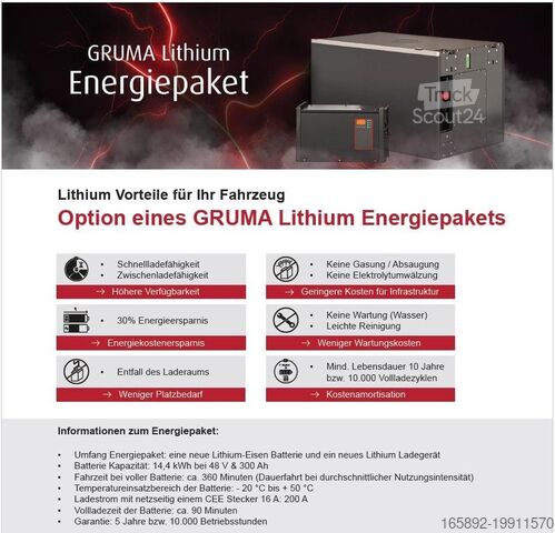 Truckbatteri NEUES GRUMA LITHIUM ENERGIEPAKET 48 Volt 3 PzS 300 Ah