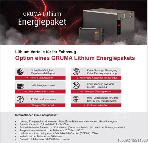 Truckbatteri NEUES GRUMA LITHIUM ENERGIEPAKET 24 Volt 2 PzS 300 Ah