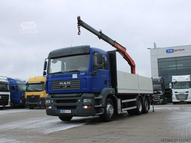 Кран, монтиран на камион MAN TGA 26.430, EURO 3, 6X2,CRANE PALFINGER PKK12500