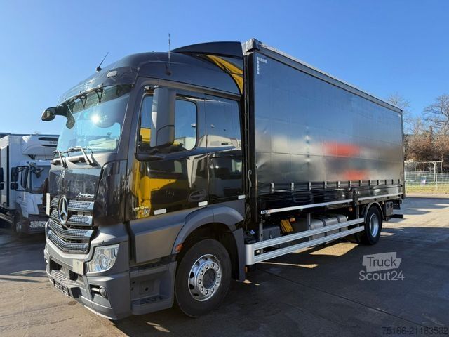 Autocarro con pianale e telone MERCEDES-BENZ ACTROS 1835 L STREAMPACE Plane 7,3m LBW *EDSCHA