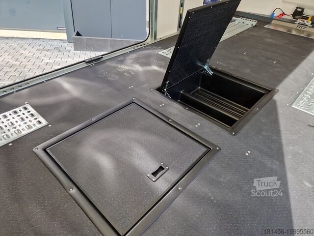 Remorque porte-voiture Brian James Trailers Race Transporter 7 weiß Tridem Neu